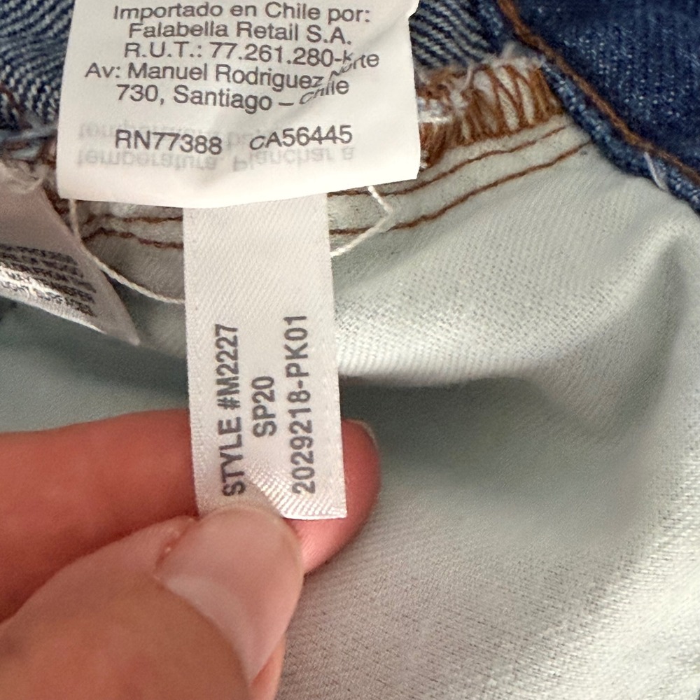 Madewell Rigid Denim A-Line Skirt Women 26 Blue Cotton Raw Hem NWT M2227 - Picture 6 of 12